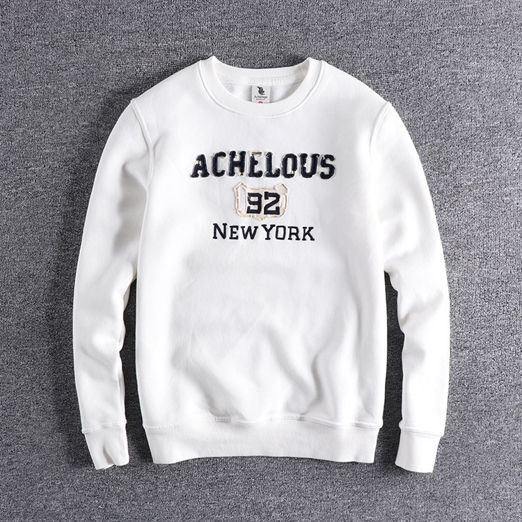 GrogeousBen Men's New design White Printed men's hoodies & sweatshirts unisex sweatshirts women sweat shirt cotton sweatshirt