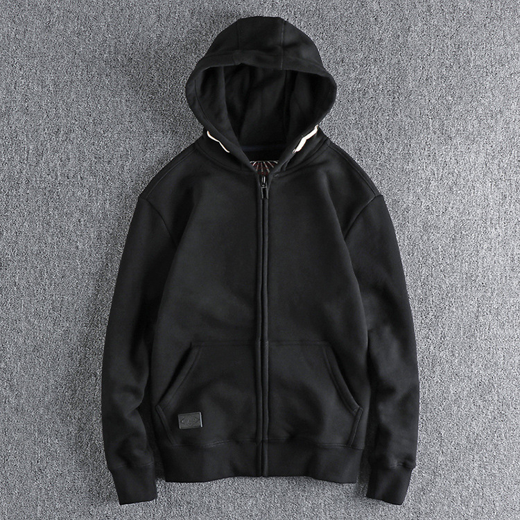 GrogeousBen Men's custom printing blank Plus size unisex cotton plain gym zip up hoodies zipper hoodie