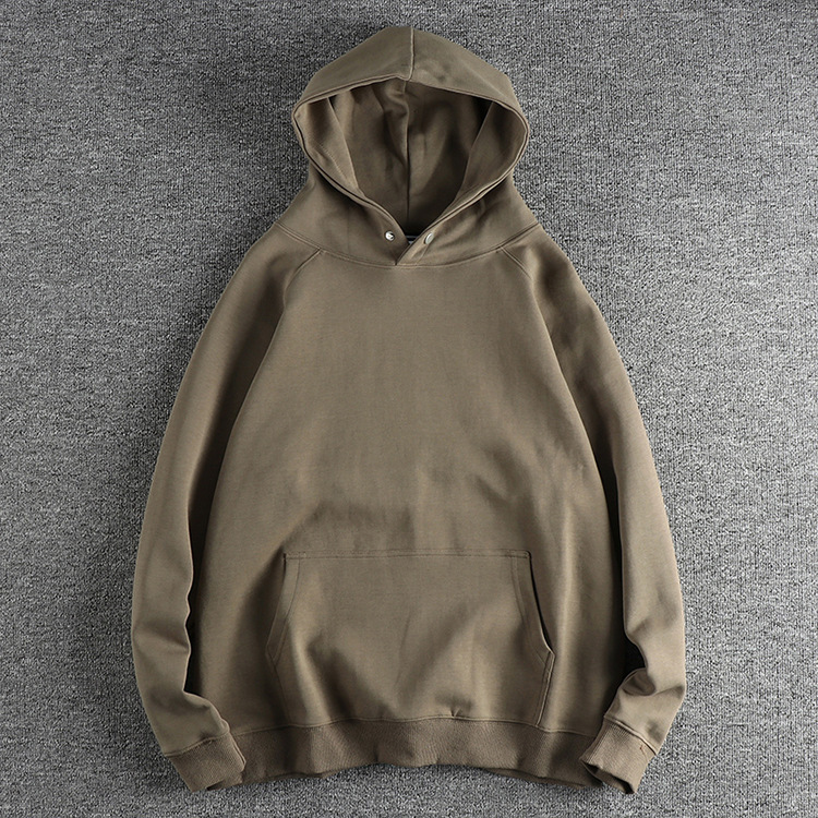GrogeousBen Men's   High Quality Men's Hoodies Streetwear Pullover Wholesale vintage wash hoodie Embroidery Logo blanks mens sweatshirt