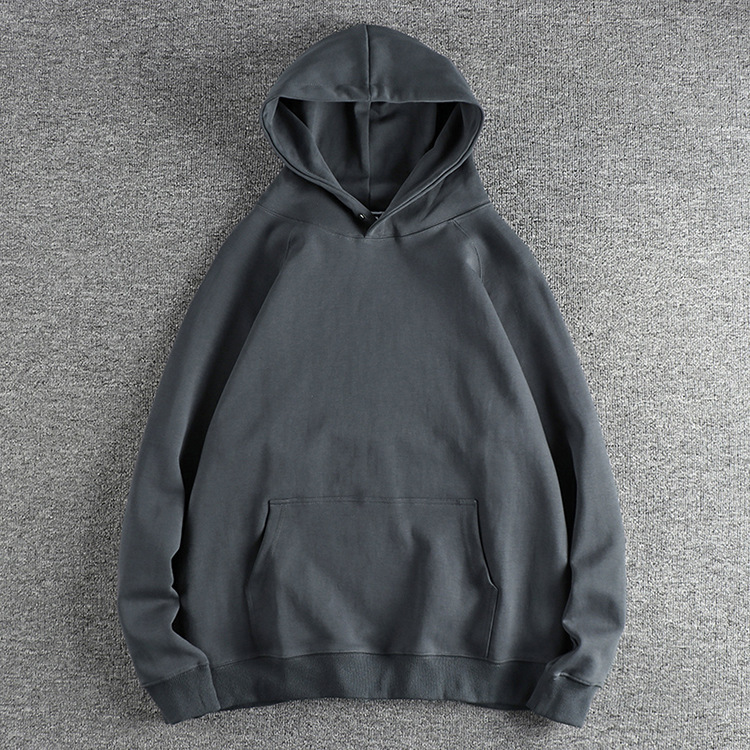 GrogeousBen Men's   High Quality Men's Hoodies Streetwear Pullover Wholesale vintage wash hoodie Embroidery Logo blanks mens sweatshirt