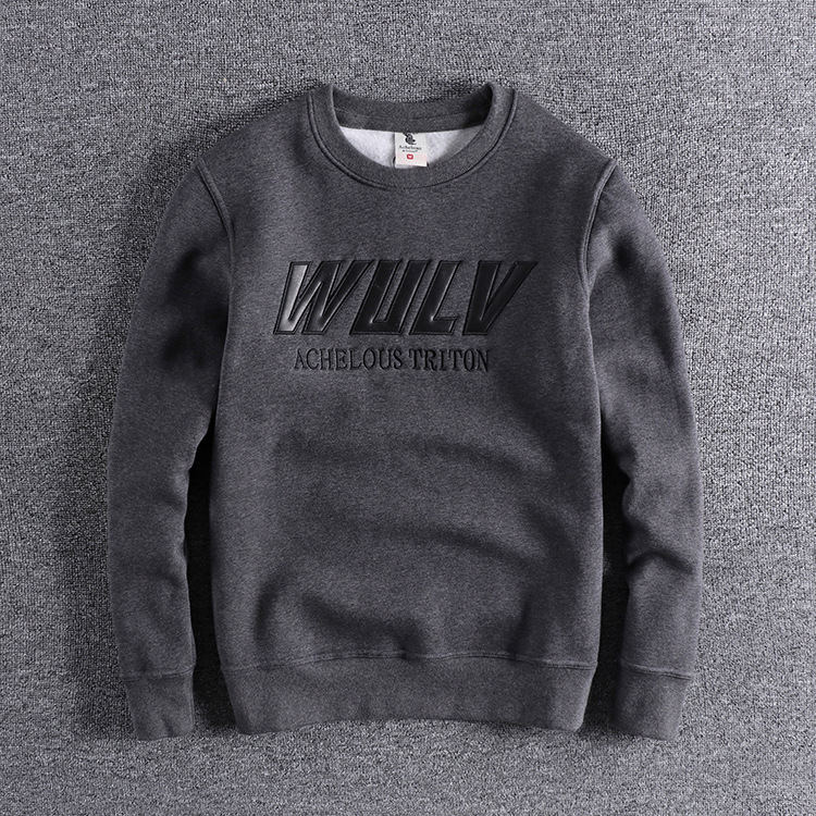 GrogeousBen Men's Personality Large Plus Size Men Sweatshirt Red Color High Quality Sweatshirts