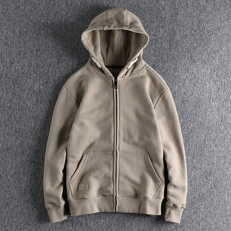 GrogeousBen Men's custom printing blank Plus size unisex cotton plain gym zip up hoodies zipper hoodie