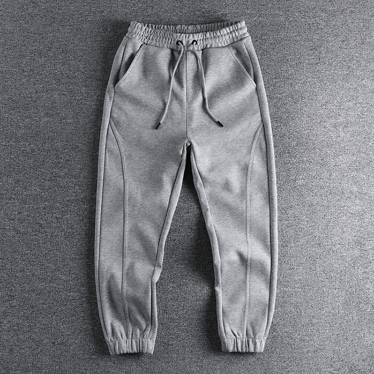 GrogeousBen Men's  sports running trousers comfortable breathable loose jogger pants custom logo grey sweatpants