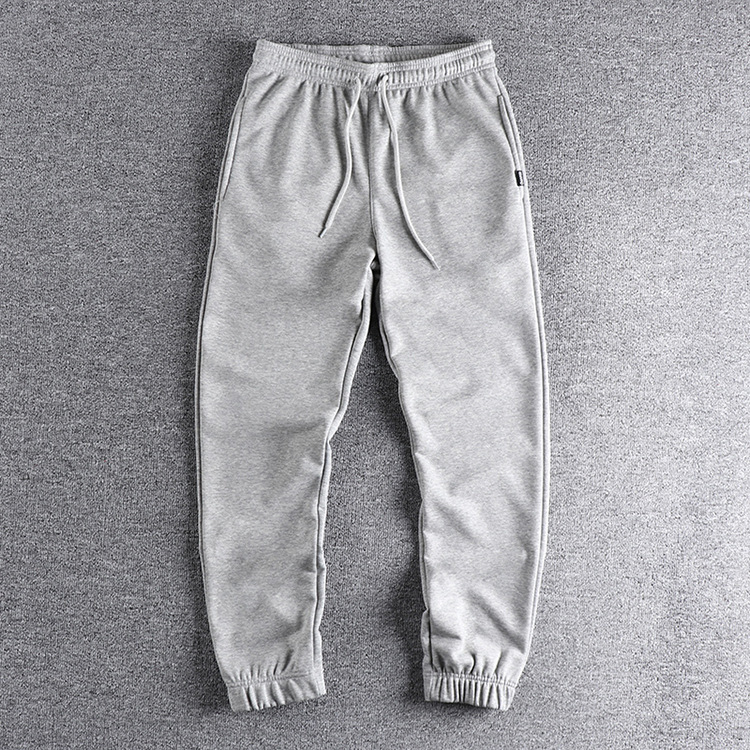 GrogeousBen Men's sports running trousers comfortable breathable loose jogger pants custom logo grey sweatpants