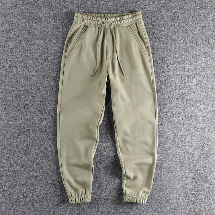 GrogeousBen Men's High Quality Flared Cotton Sweatpants Cotton Color Block Track Pants Men Jogger Pants Flare Sweat Pants For Men