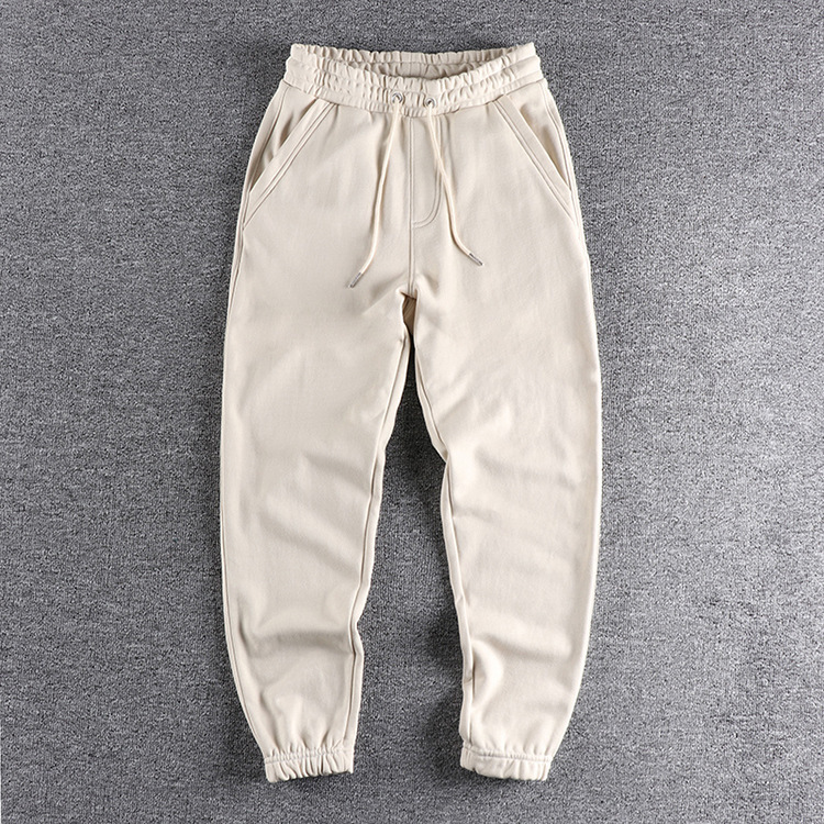 GrogeousBen Men's High Quality Flared Cotton Sweatpants Cotton Color Block Track Pants Men Jogger Pants Flare Sweat Pants For Men