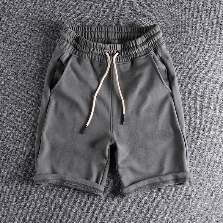 GrogeousBen Men's Workout Shorts Breathable Quick Dry Sports Pants Plus Size Jogger Beach Solid Shorts Zipper Pocket Mens Summer Short