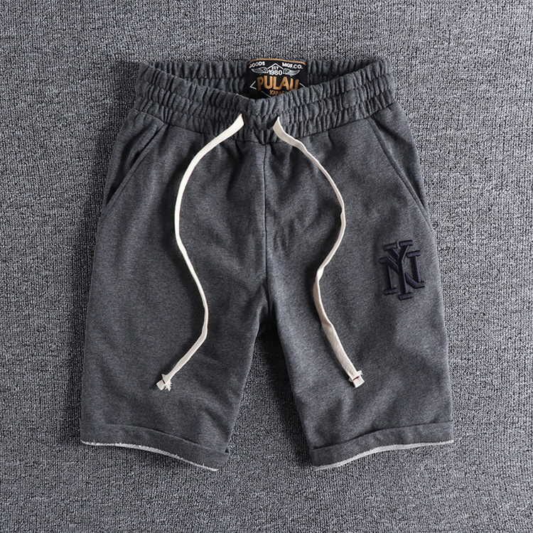 GrogeousBen Men's New style 100% cotton mens gym sweat shorts sports men's sports shorts