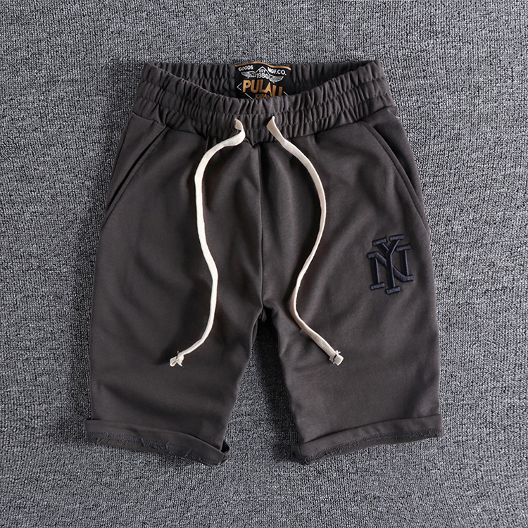 GrogeousBen Men's New style 100% cotton mens gym sweat shorts sports men's sports shorts