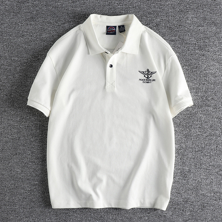 GrogeousBen Men's  embroidered polo shirt Summer New Hot Selling High Quality  Cotton 100% Men's Short Sleeve Polo Shirt