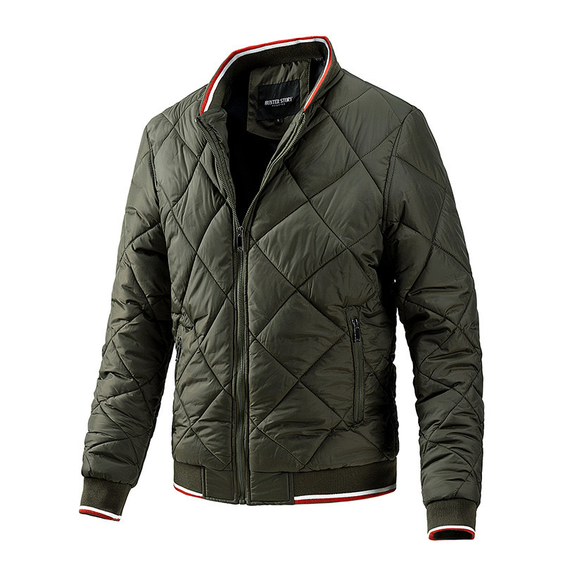 GrogeousBen Men's Best Quality  Nylon Winter Quilted Jacket Bubble Coat Men Puffer Jacket New Design