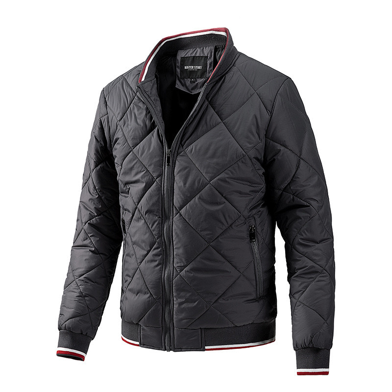 GrogeousBen Men's Best Quality  Nylon Winter Quilted Jacket Bubble Coat Men Puffer Jacket New Design