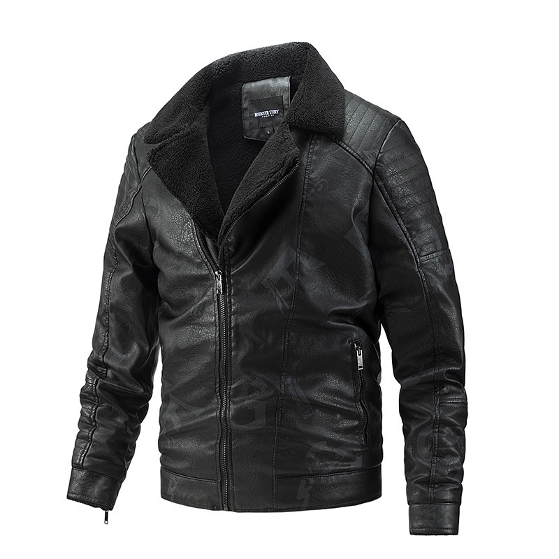 GrogeousBen  Men's winter fleece leather varsity jacket for men outdoor golf bomber jacket custom Men's Jackets & Coats