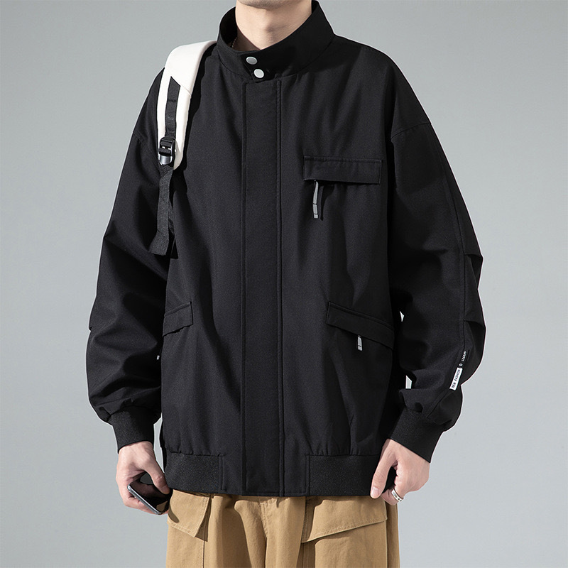 GrogeousBen  Men's Bomber fashion clothing casual windbreaker jacket  Varsity Jacket Vintage clothing