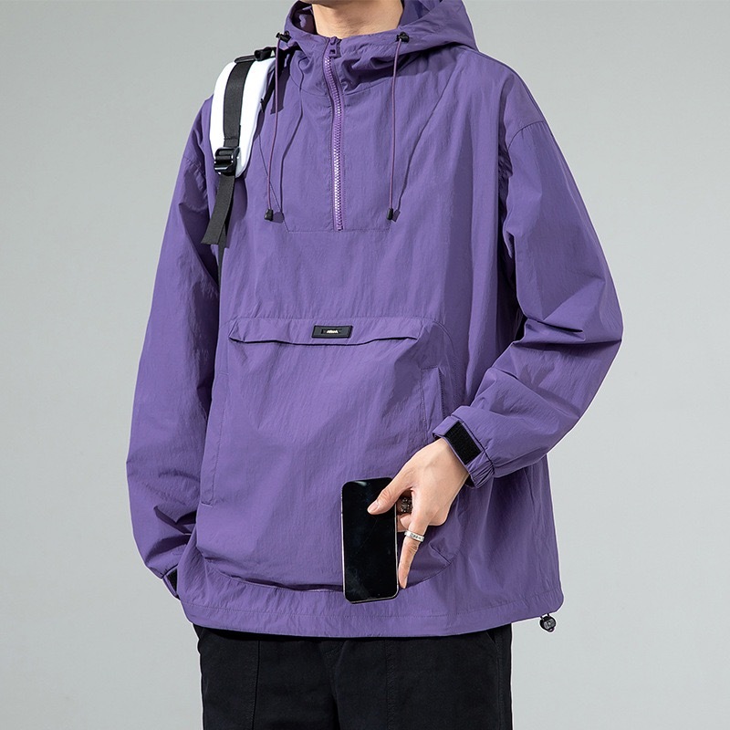 GrogeousBen  Men's Windbreaker  Waterproof Winter Jackets Hooded Custom Design Windbreakers