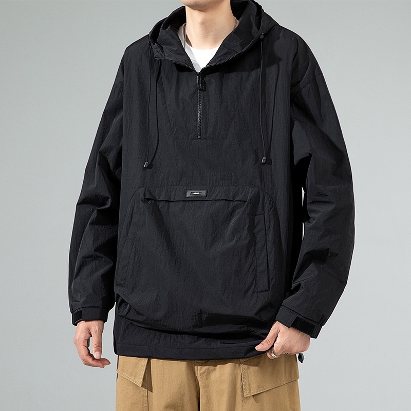 GrogeousBen  Men's Windbreaker  Waterproof Winter Jackets Hooded Custom Design Windbreakers