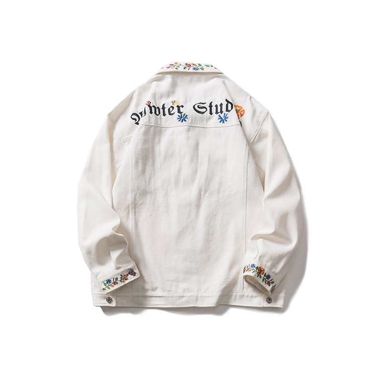 GrogeousBen  Men's Wear Distressed Jean Motorcvcle Designer Plus Size Men Jeans Jacket