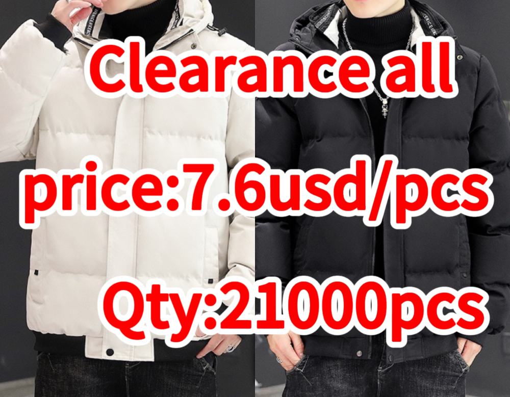 Clearance sale- Men's fashion padded jacket men's sports short fashion thickened coat warm padded iacket