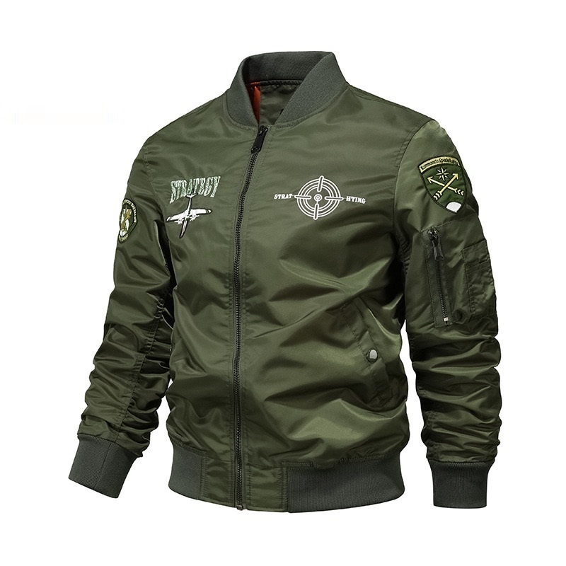 GrogeousBen  Men's jackets custom baseball jersey embroidery flight men's motorcycle bomber jacket men