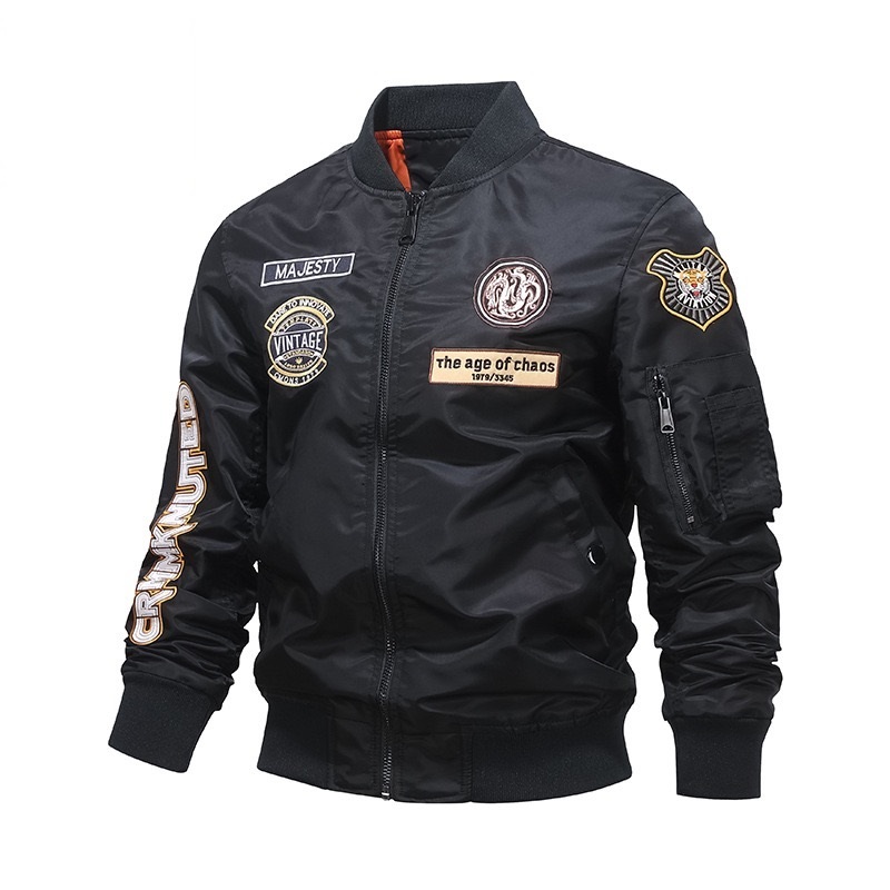 GrogeousBen  Men's Hip Hop Street Wear Clothing Bomber Jacket Female Baseball Coats Embroidery Unisex Pian Satin Varsity Jackets