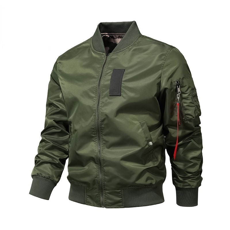 GrogeousBen  Men's New double-sided camouflage autumn and winter jacket men's baseball uniform jacket