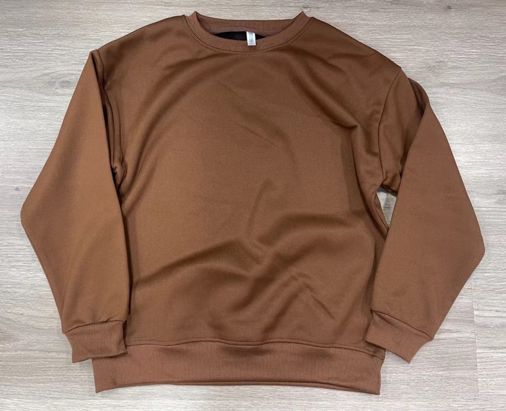 Clearance sale- Men's Crew Neck Sweatshirt Blank 100% Polyester Plain Long Sleeve Pullover Sweatshirt