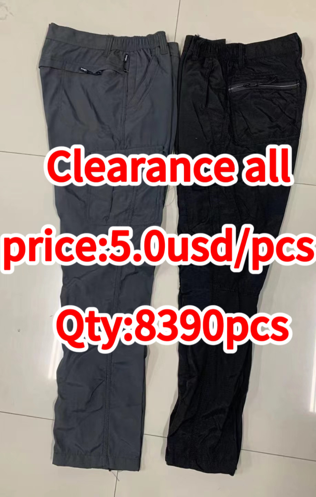 Clearance sale- Men's Best Quality Garments  Men's Multi Pocket Cargo Combat Work Casual Trousers