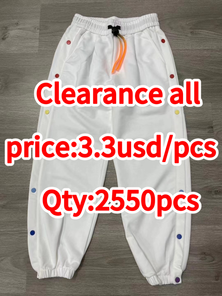 Clearance sale- Men's cotton Pant Fleece Street Baggy pants printed multicolor buttons long pants men sweatpants