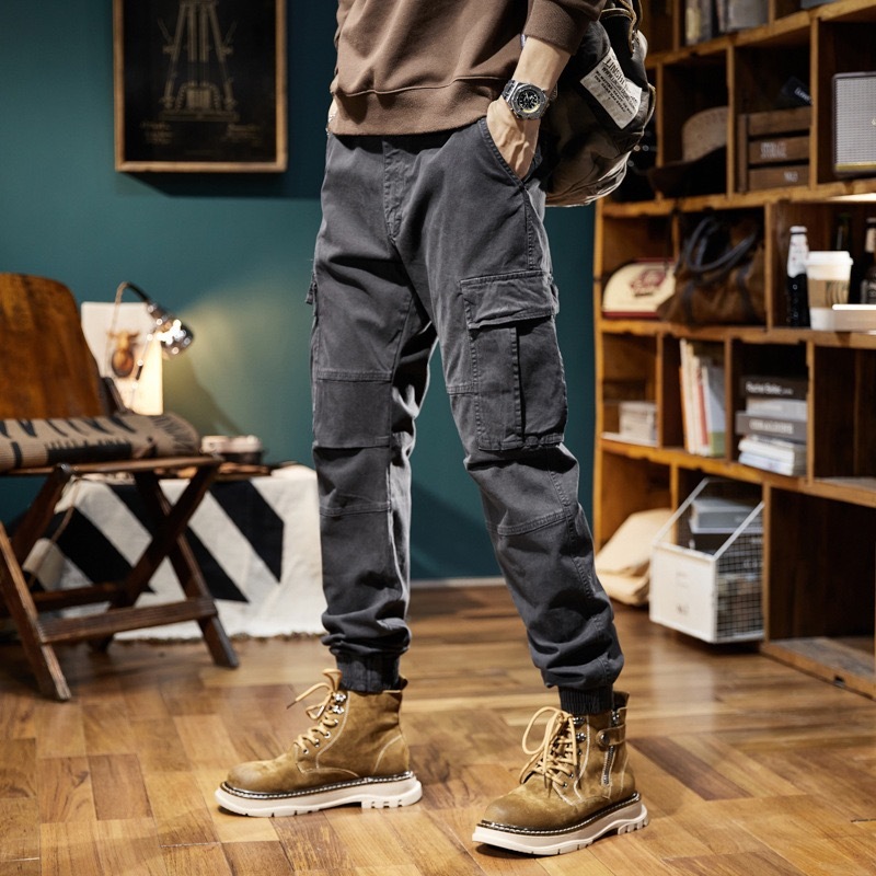 GrogeousBen  Men's Pockets Joggers Men Cargo Pants Mens Cargo Jogger Trousers Pants Wholesale Track Cargo Pants