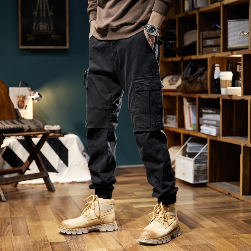 GrogeousBen  Men's Pockets Joggers Men Cargo Pants Mens Cargo Jogger Trousers Pants Wholesale Track Cargo Pants