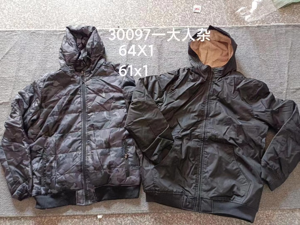 Clearance sale- Men's  Winter Puffer Jacket Coat Bubble Jacket Plaid Cotton Padded Clothes Overcoat