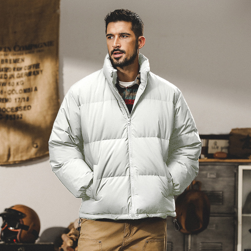 GrogeousBen  Men's Windbreaker Jacket Fashion Embroidery Plain Windbreaker Jacket best quality down jacket