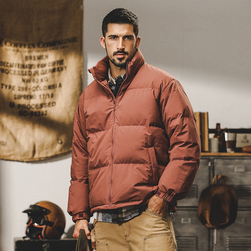 GrogeousBen  Men's Windbreaker Jacket Fashion Embroidery Plain Windbreaker Jacket best quality down jacket