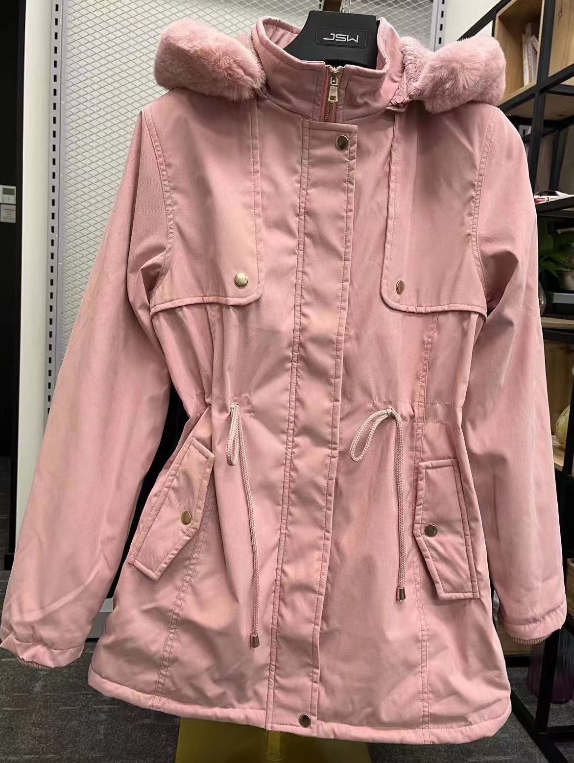Clearance sale- Men's High Quality Lady long jacket Winter Coat Thicken Cotton Jacket Women's Outwear Thick Overcoat