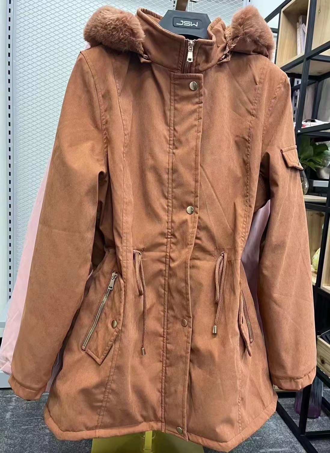 Clearance sale- Men's High Quality Lady long jacket Winter Coat Thicken Cotton Jacket Women's Outwear Thick Overcoat