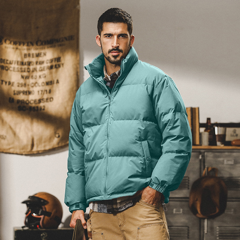 GrogeousBen  Men's Windbreaker Jacket Fashion Embroidery Plain Windbreaker Jacket best quality down jacket