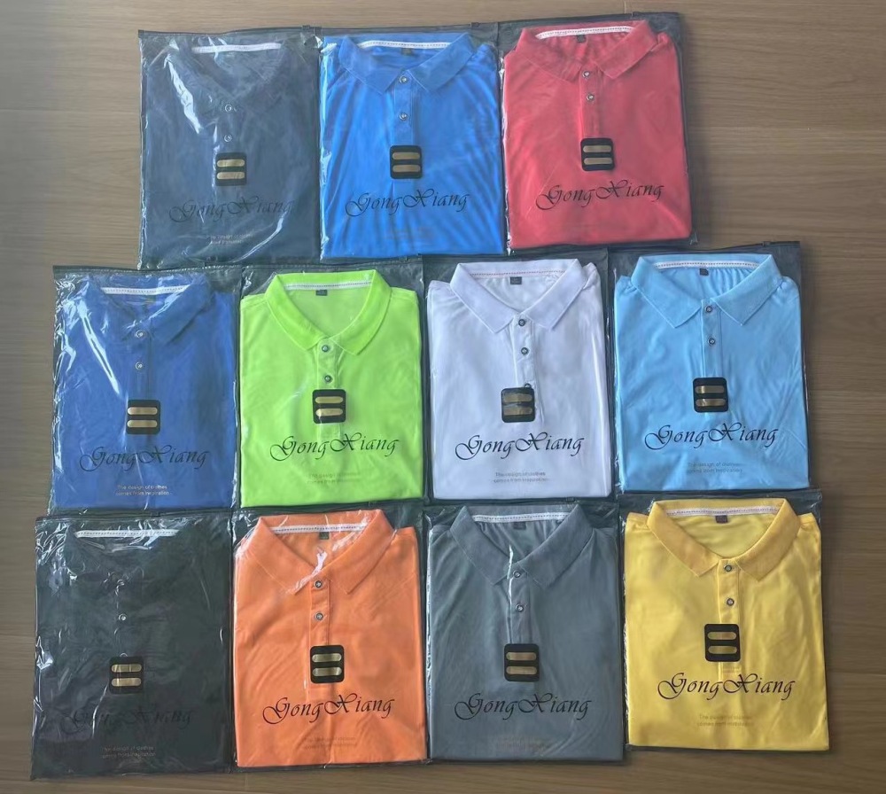 Clearance sale- Men's solid color plain blank pique polyester embroidery Washed t shirt cotton t-shirts men's polo shirts