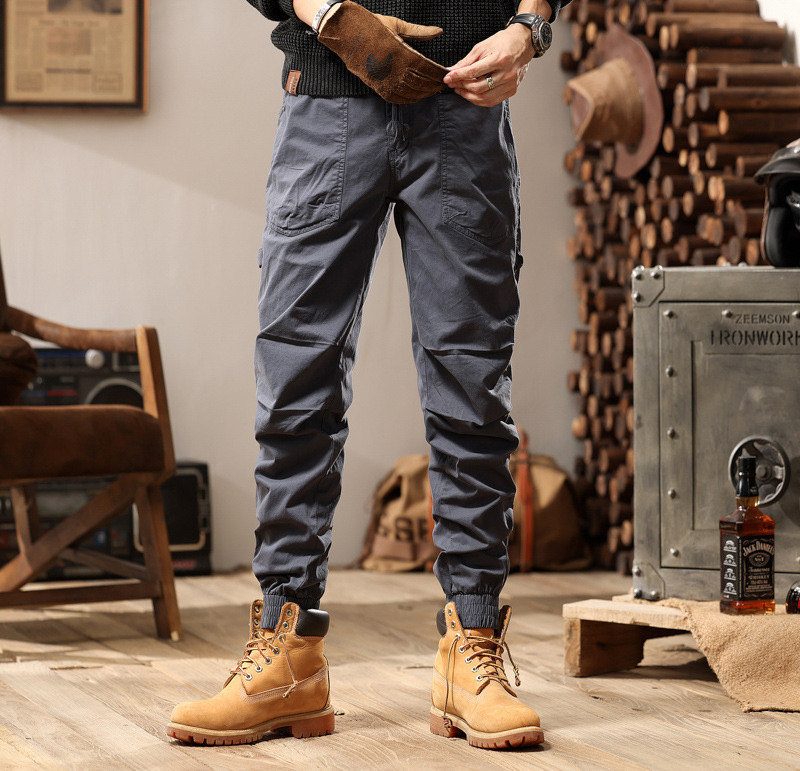 GrogeousBen  Men's Autumn Cargo Pants Multiple Pockets Trousers Men Hip Hop Harem Pants Sports Trouser Casual Jogger Sweatpants