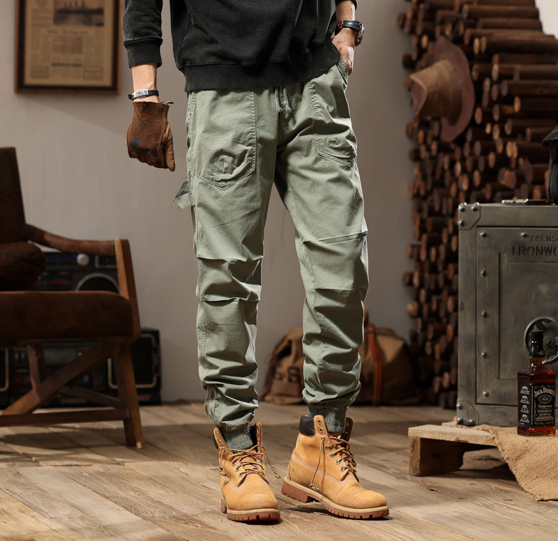 GrogeousBen  Men's Autumn Cargo Pants Multiple Pockets Trousers Men Hip Hop Harem Pants Sports Trouser Casual Jogger Sweatpants