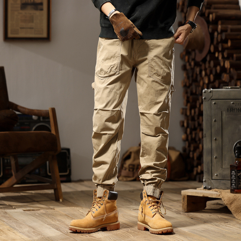 GrogeousBen  Men's Autumn Cargo Pants Multiple Pockets Trousers Men Hip Hop Harem Pants Sports Trouser Casual Jogger Sweatpants