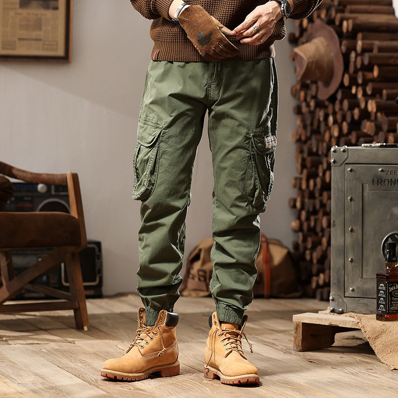 GrogeousBen  Men's  Autumn Cargo Pants Multiple Pockets Trousers Men Hip Hop Harem Pants Sports Trouser Casual Jogger Sweatpants