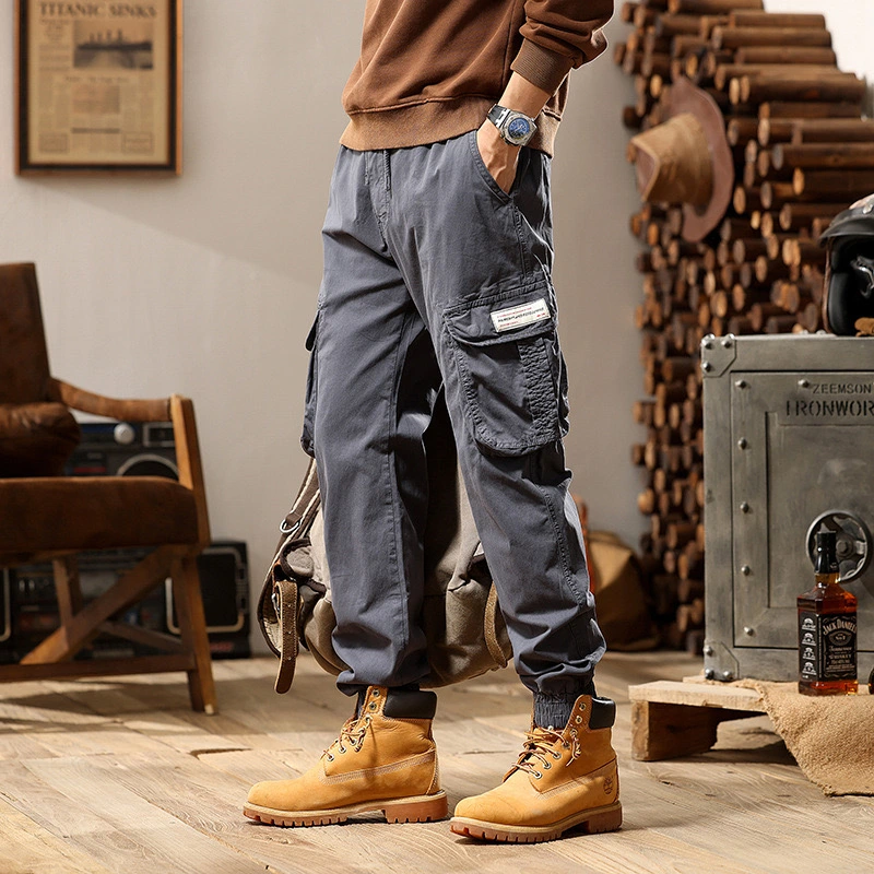 GrogeousBen  Men's  Autumn Cargo Pants Multiple Pockets Trousers Men Hip Hop Harem Pants Sports Trouser Casual Jogger Sweatpants