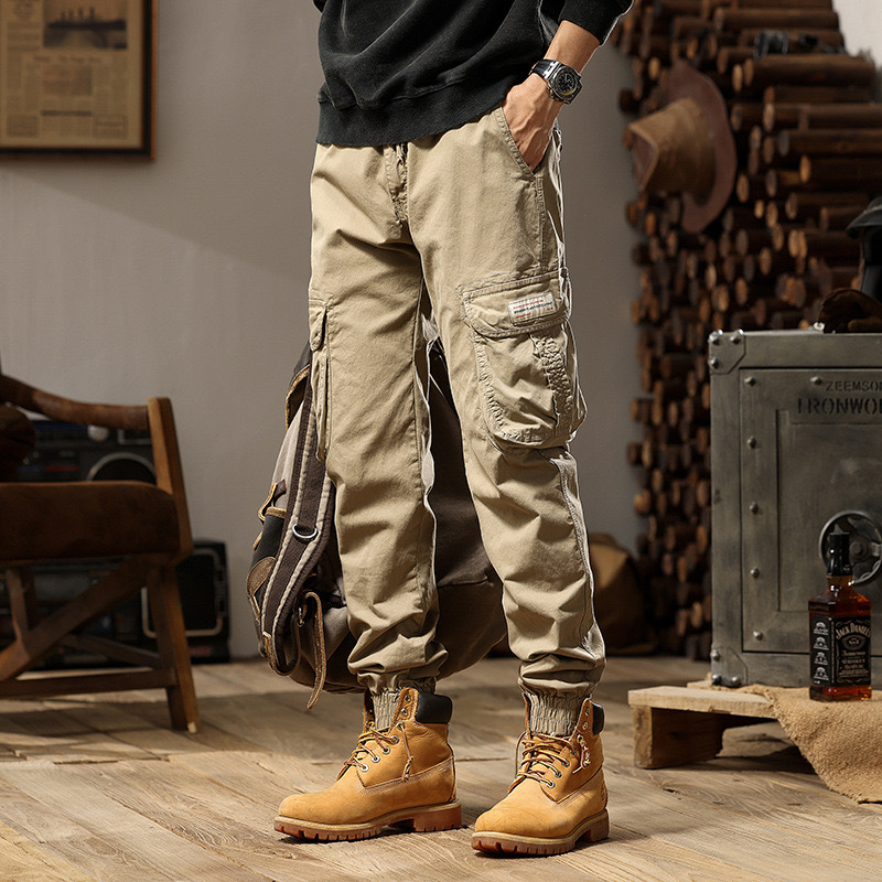 GrogeousBen  Men's  Autumn Cargo Pants Multiple Pockets Trousers Men Hip Hop Harem Pants Sports Trouser Casual Jogger Sweatpants