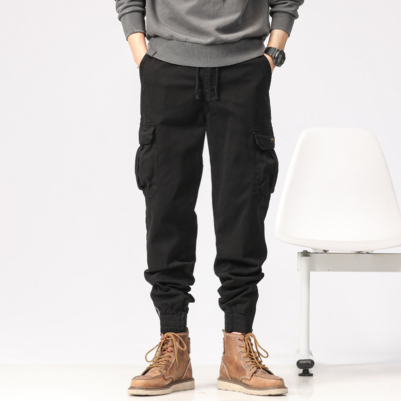 GrogeousBen  Men's Best sellers men hiking baggy cargo track pants casual sport wear-proof long cargo work pants