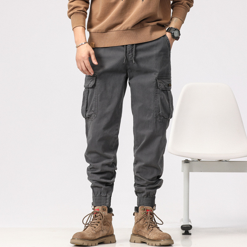 GrogeousBen  Men's Best sellers men hiking baggy cargo track pants casual sport wear-proof long cargo work pants