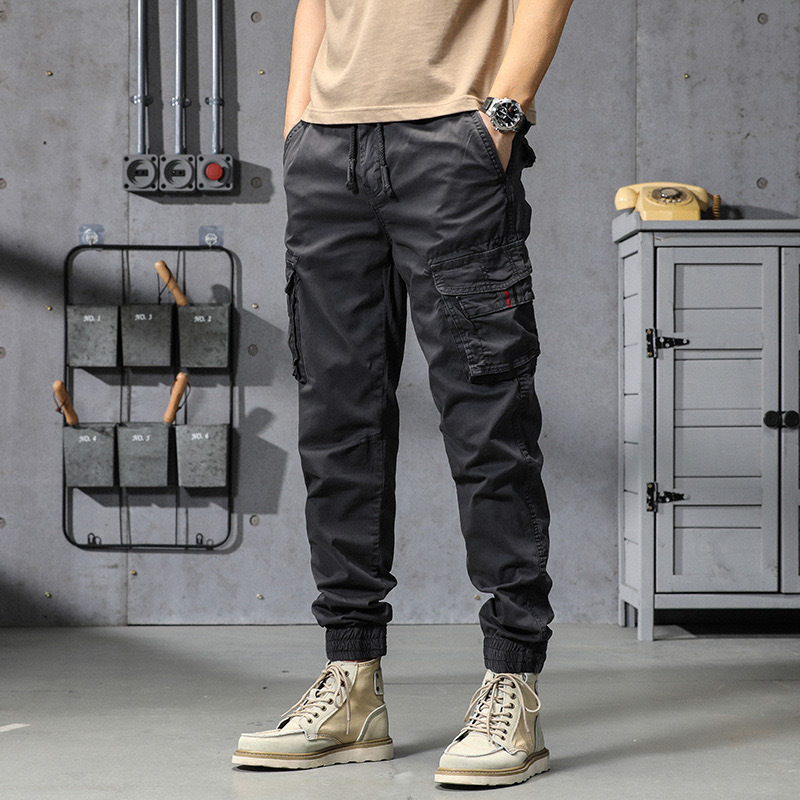 GrogeousBen  Men's Hot Sale New Design Cargo Pants Men Fashion 2023 Black Fitness Trousers Streetwear Sweatpants Joggers Men Cargo Pants