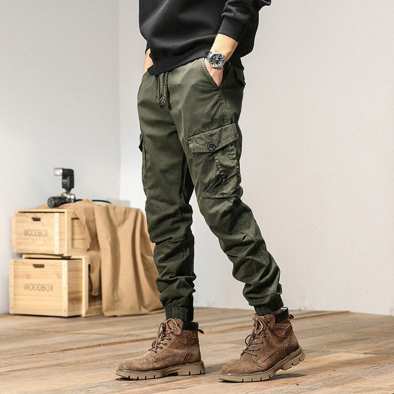 GrogeousBen  Men's Popular casual pants for men's work pants, spring and autumn multi pocket men's pants