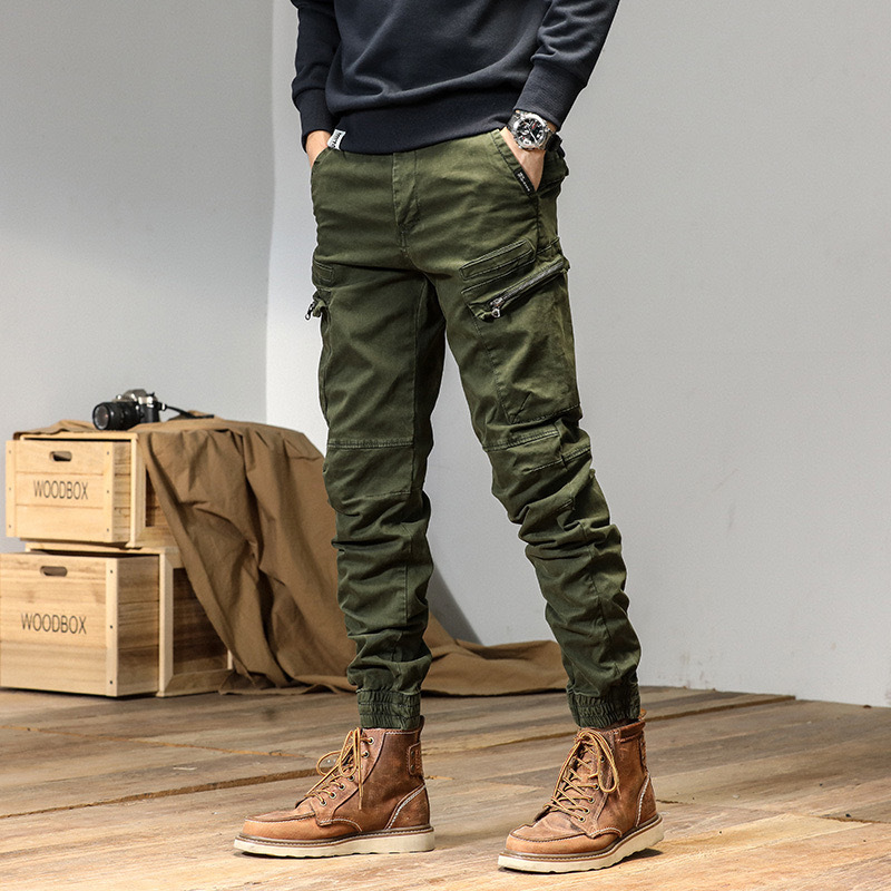 GrogeousBen  Men's Autumn Chino Pantaln tctico Men Cargo Trousers  Fashion Casual Outdoor Cargo Men Pants