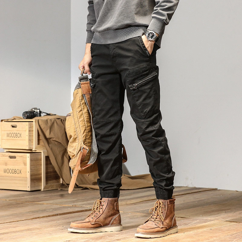 GrogeousBen  Men's Autumn Chino Pantaln tctico Men Cargo Trousers  Fashion Casual Outdoor Cargo Men Pants