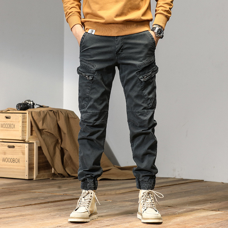 GrogeousBen  Men's Autumn Chino Pantaln tctico Men Cargo Trousers  Fashion Casual Outdoor Cargo Men Pants
